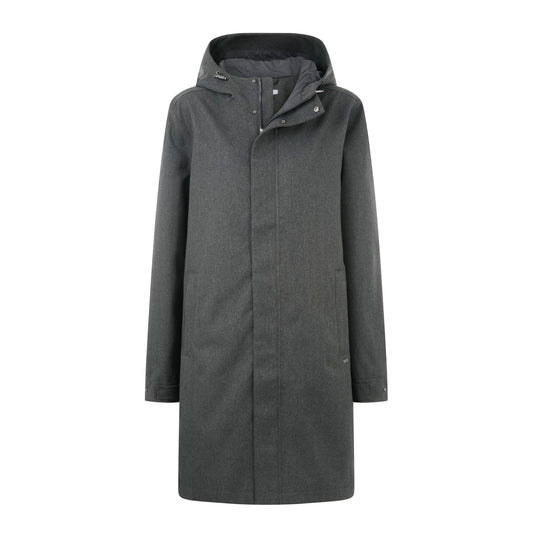 Henry Mens Waterproof Longline Coat - Charcoal Melange