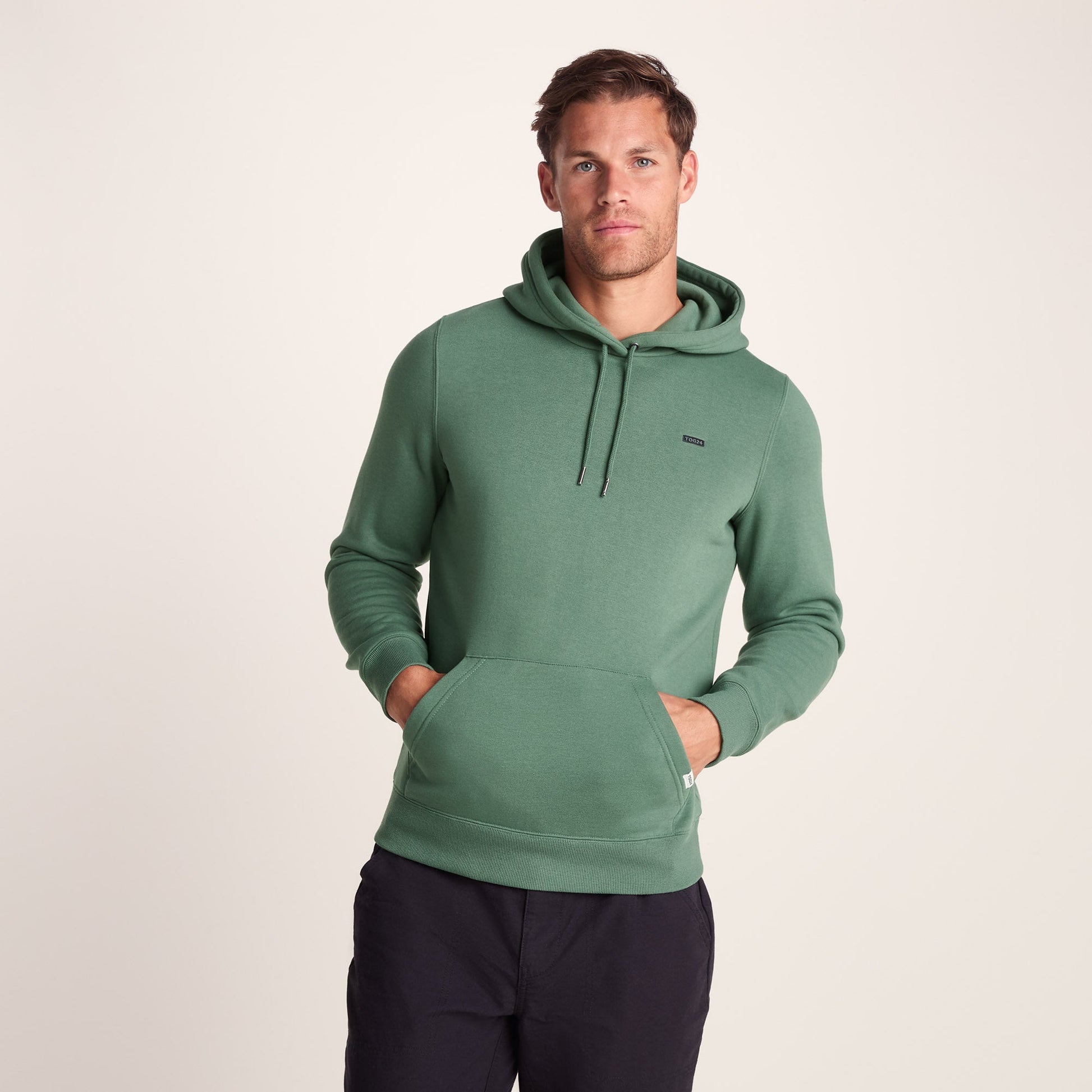 Holcombe Mens Supersoft Long Sleeve Hoody - Light Forest