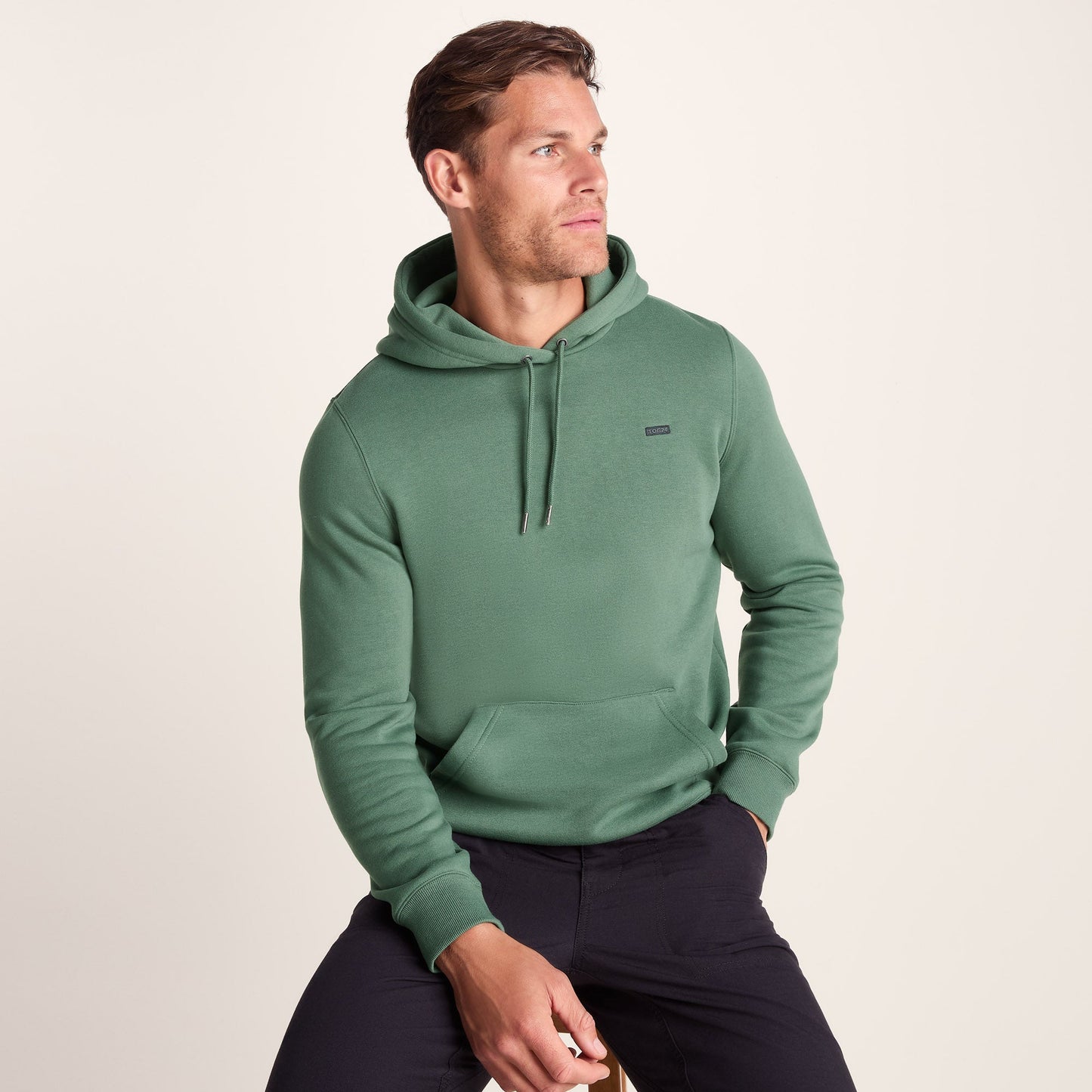Holcombe Mens Supersoft Long Sleeve Hoody - Light Forest