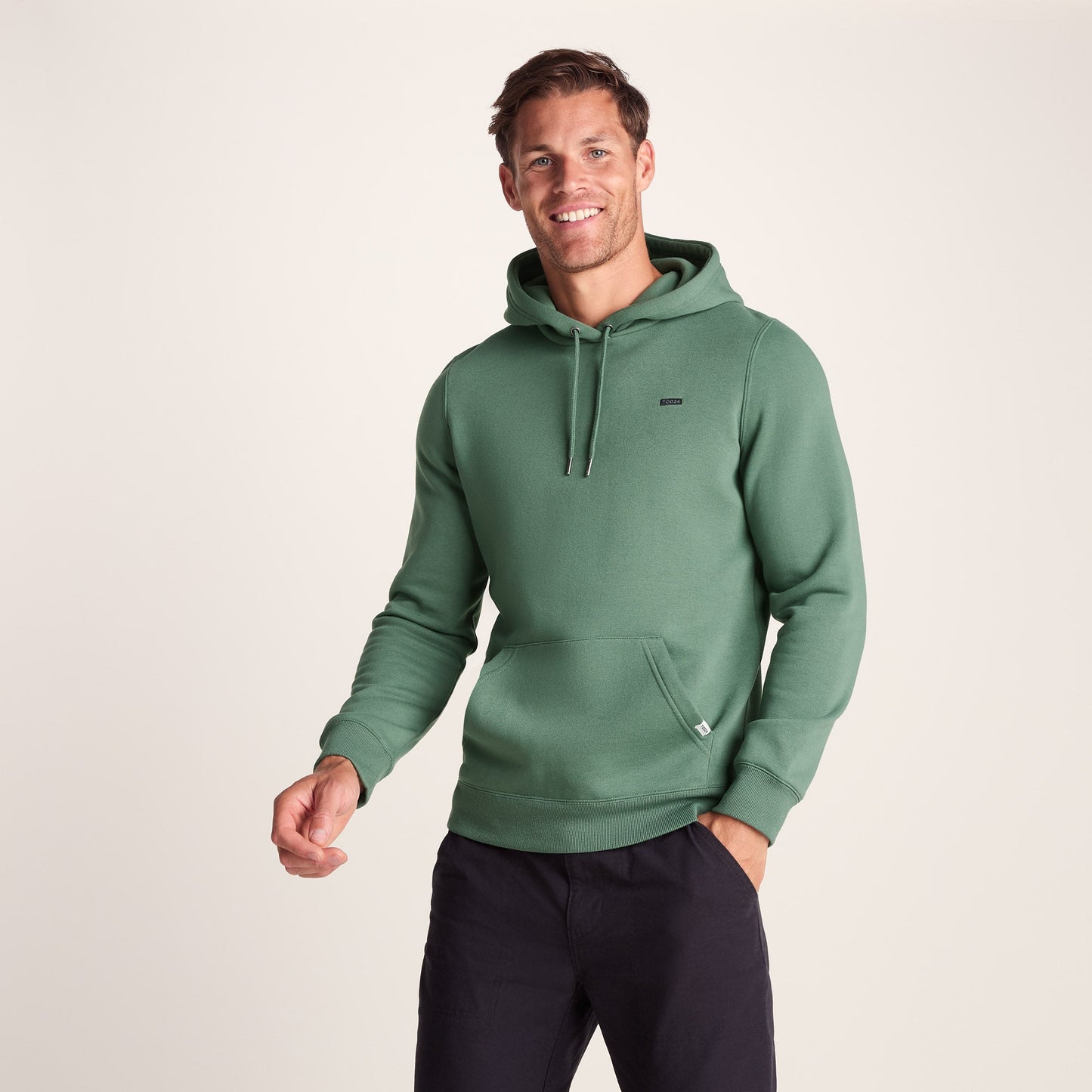 Holcombe Mens Supersoft Long Sleeve Hoody - Light Forest