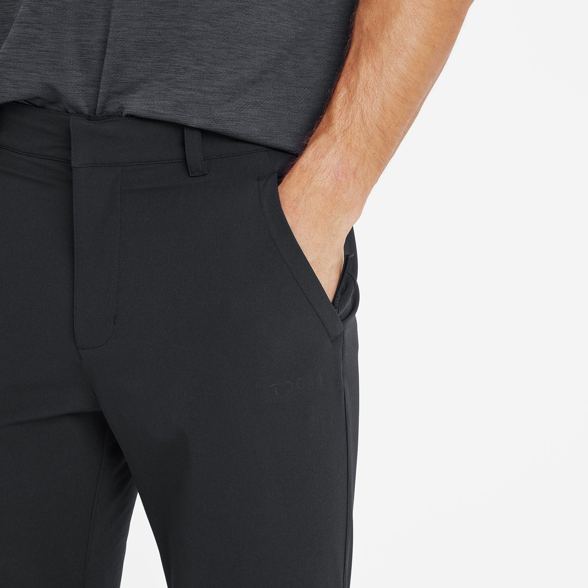 Hurstead Mens Softshell Walking Trousers Long - Black
