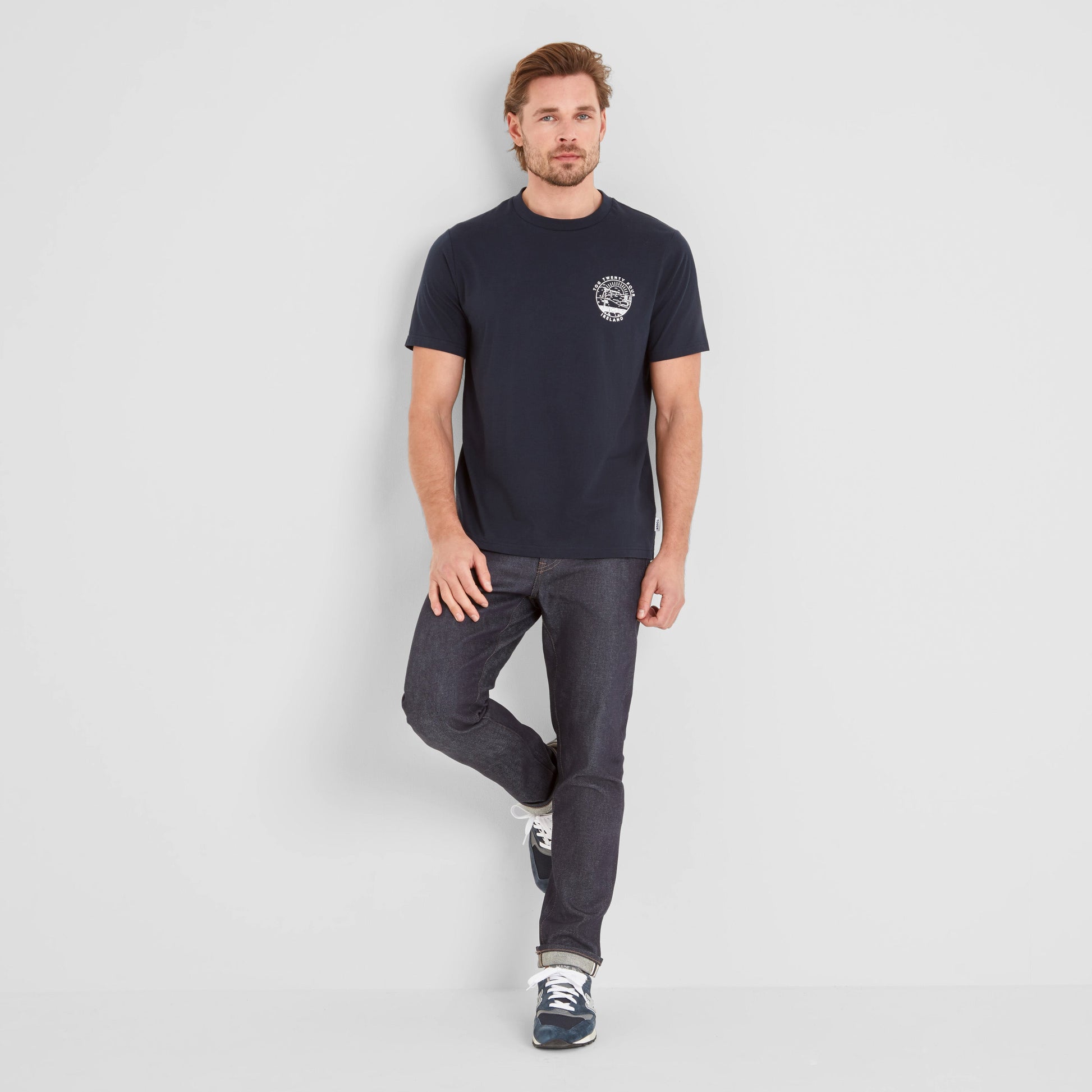 Ireland Mens 100% Cotton T-Shirt - Dark Indigo