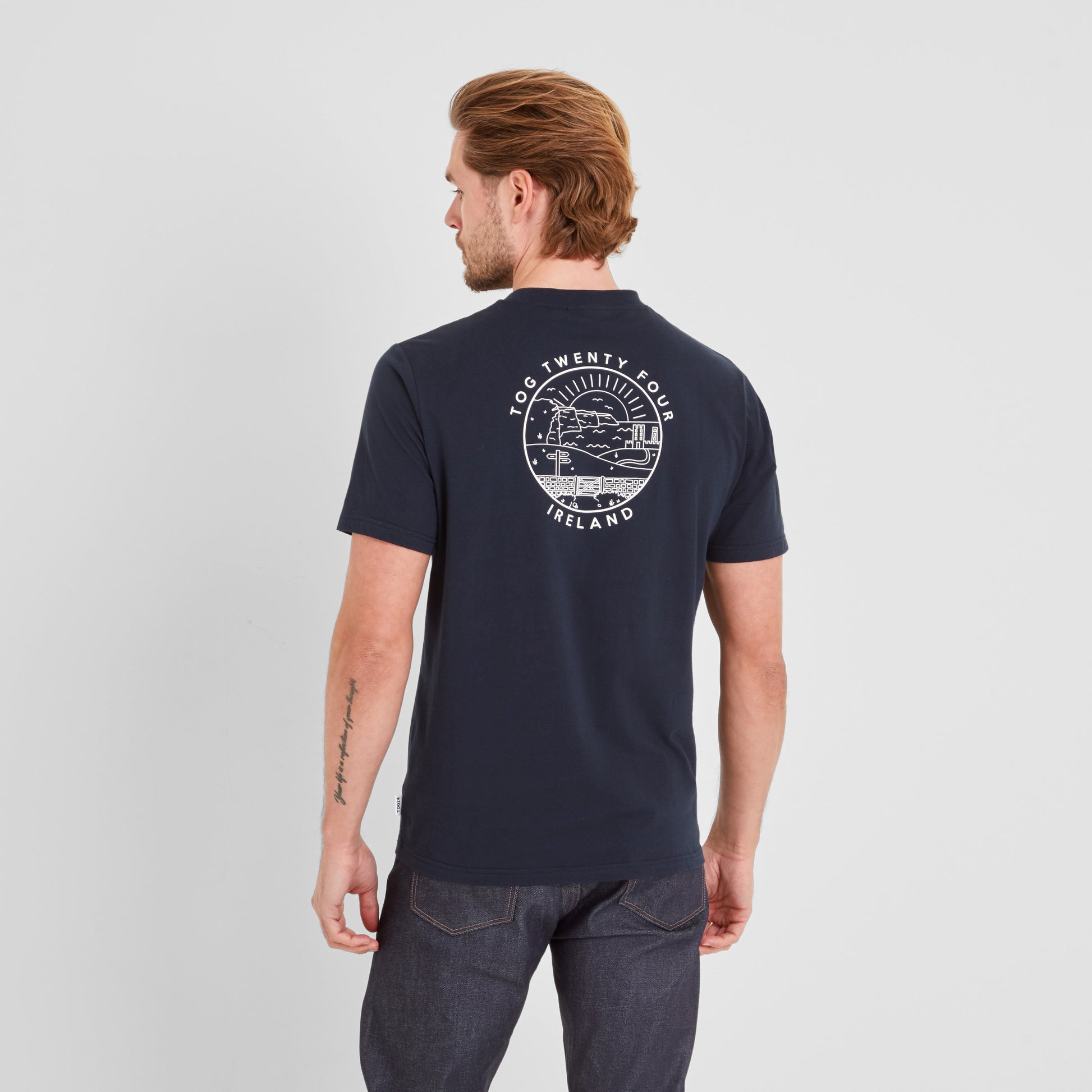 Ireland Mens 100% Cotton T-Shirt - Dark Indigo