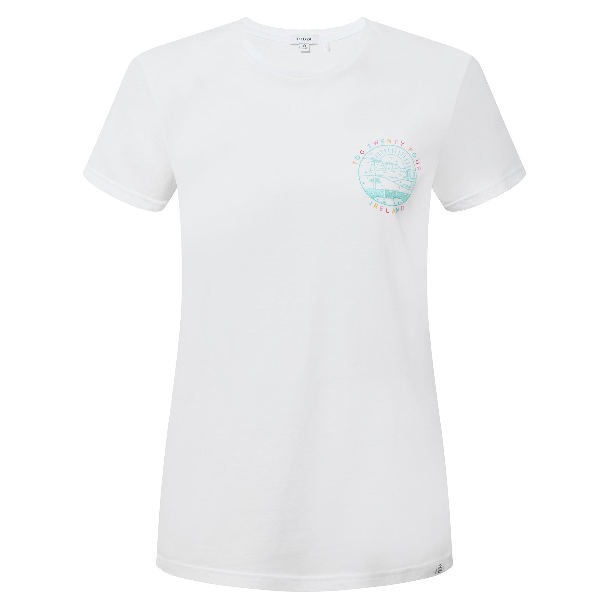 Ireland Womens 100% Cotton T-Shirt - Optic White