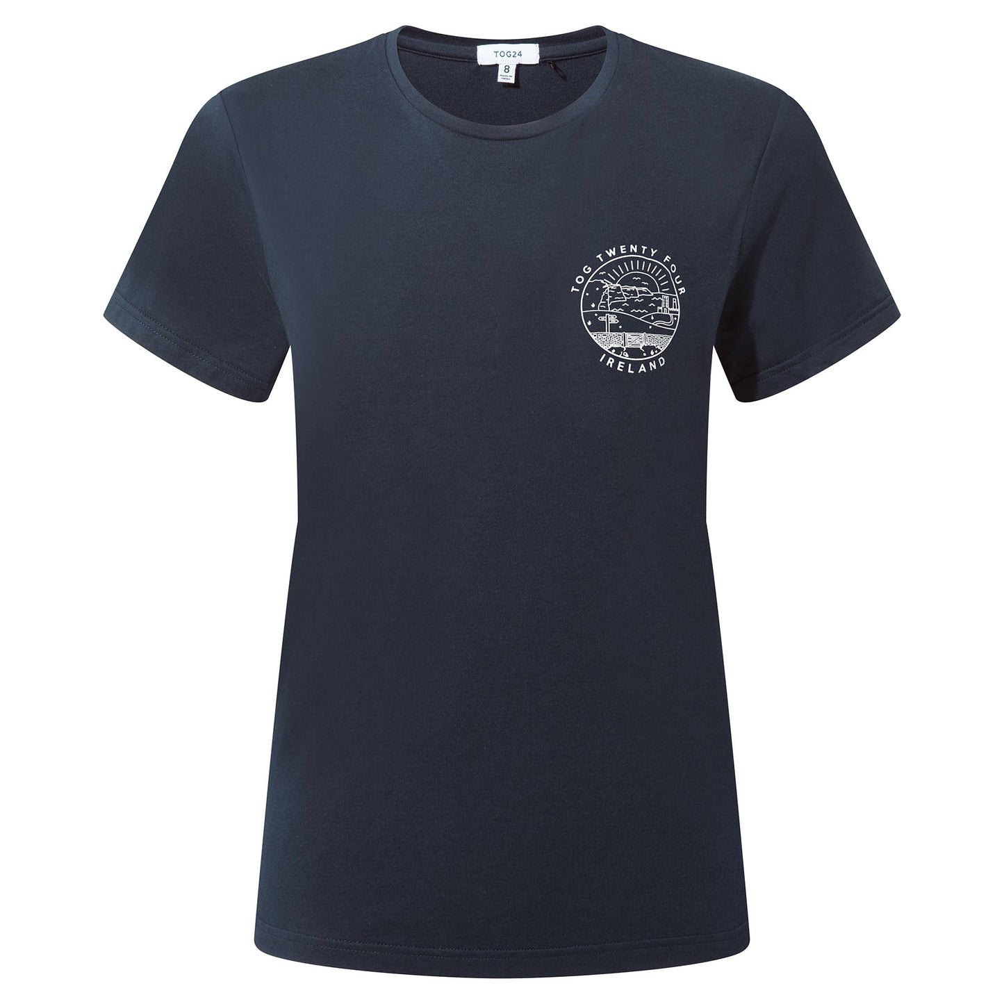 Ireland Womens 100% Cotton T-Shirt - Dark Indigo