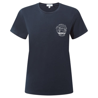 Ireland Womens 100% Cotton T-Shirt - Dark Indigo