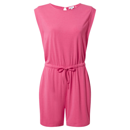 Jacinda Womens Supersoft Jersey Playsuit - Pink Flambe