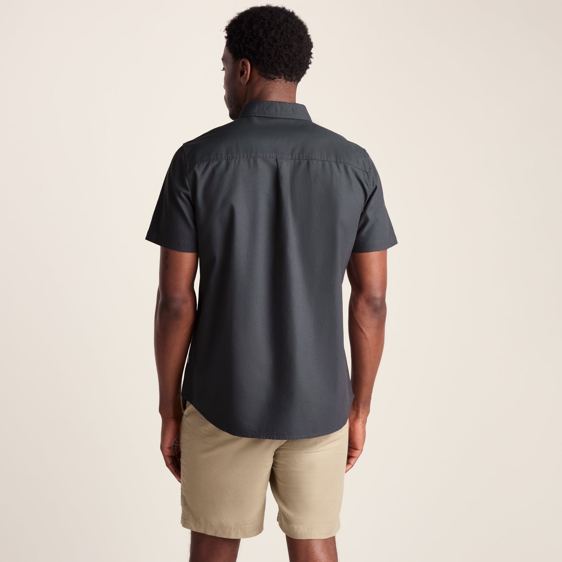 Jayden Mens 100% Cotton Short Sleeve Shirt - Deep Slate