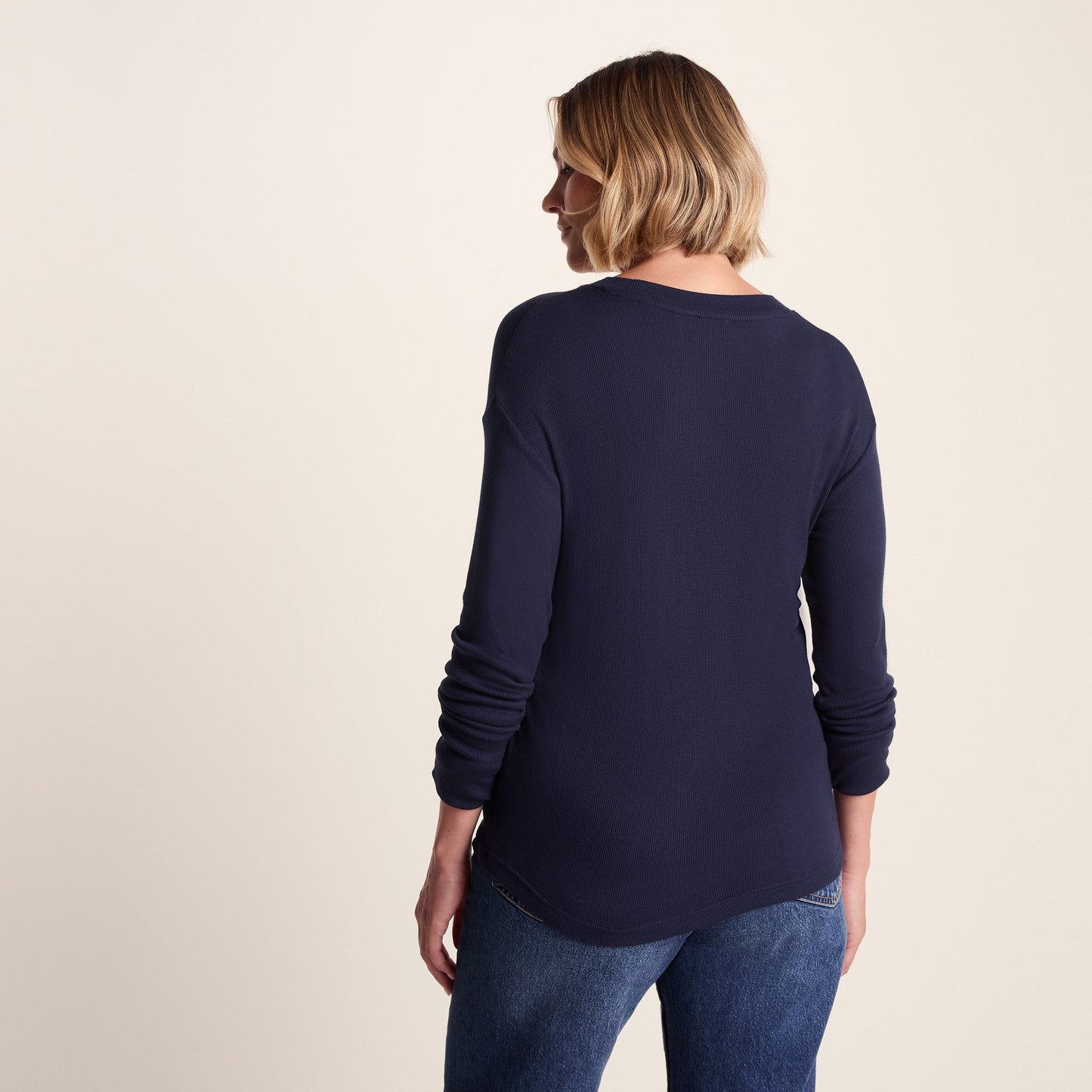 Jemma Womens Long Sleeve Supersoft T-Shirt - Oxford Blue