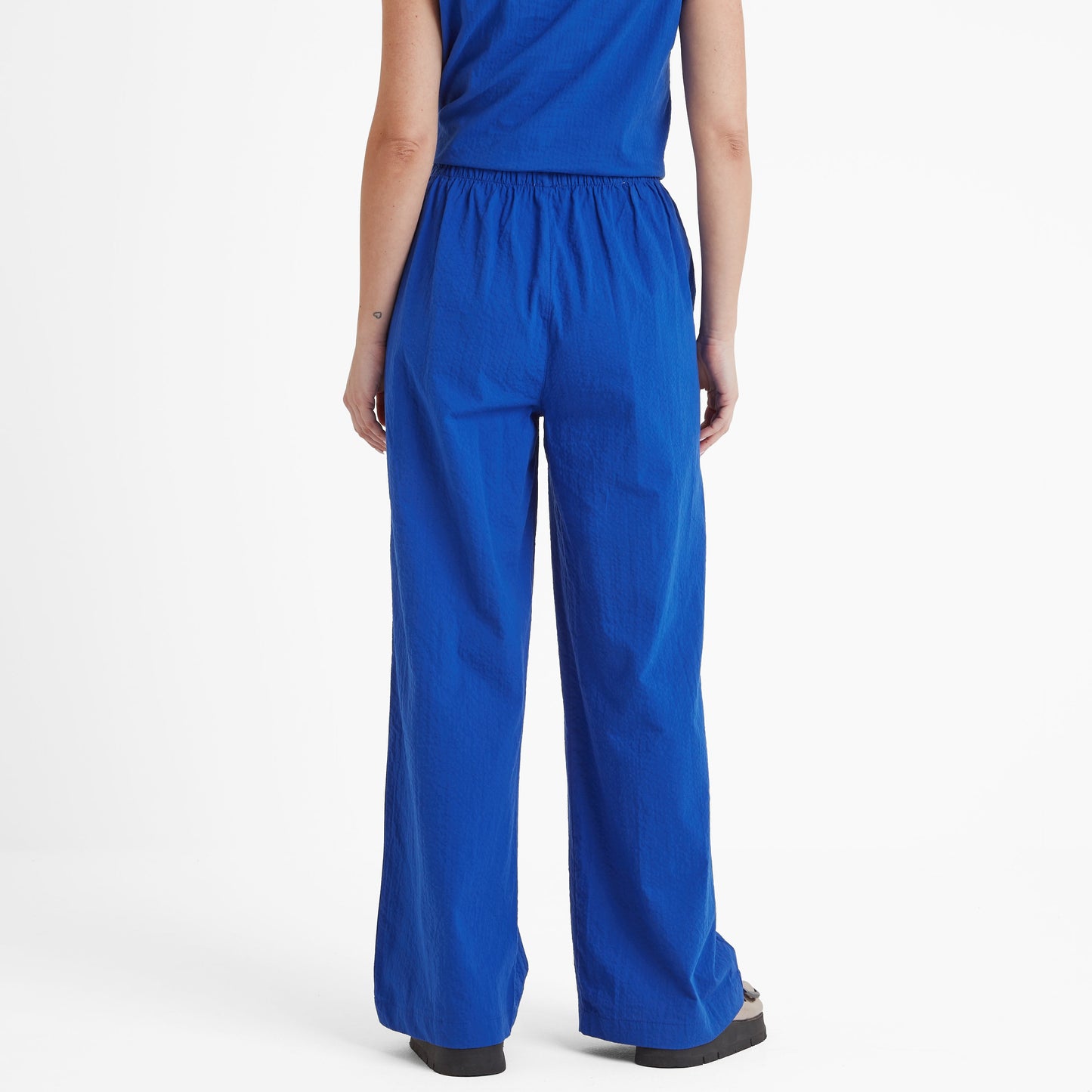 Jennie Womens Wide Leg Trousers - Ultramarine Blue