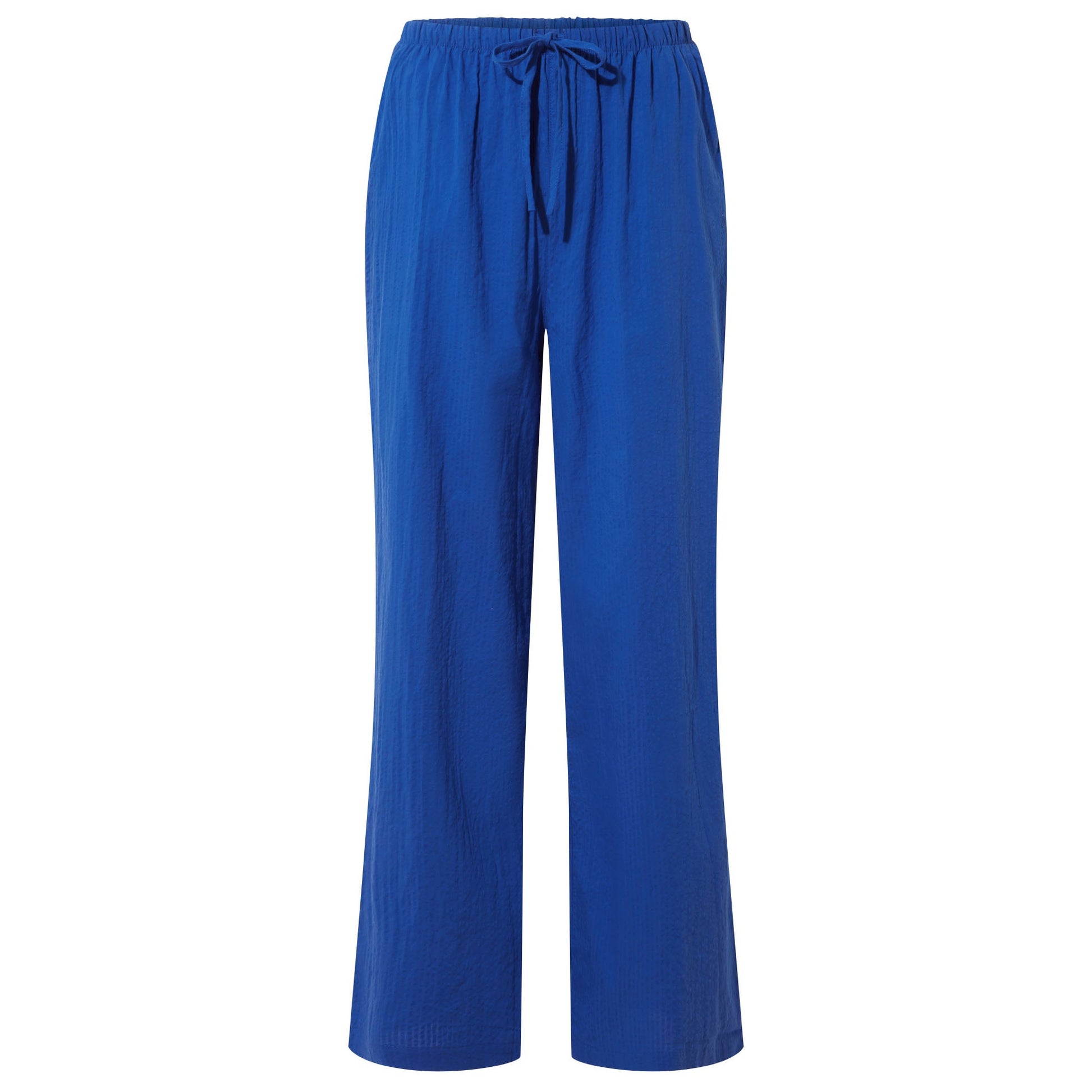 Jennie Womens Wide Leg Trousers - Ultramarine Blue