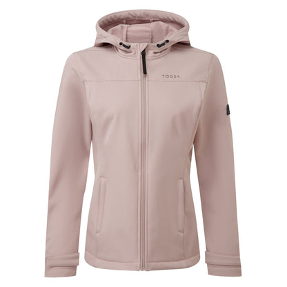 Keld Womens Shower Resistant Hooded Softshell Jacket - Dusky Pink