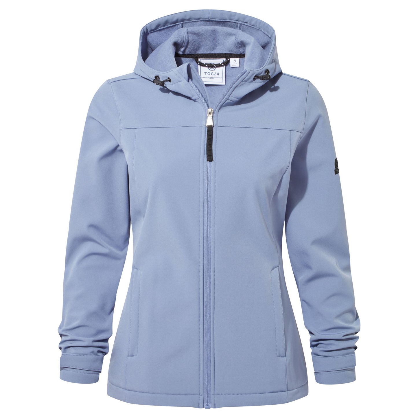 Keld Womens Shower Resistant Hooded Softshell Jacket - Misty Blue