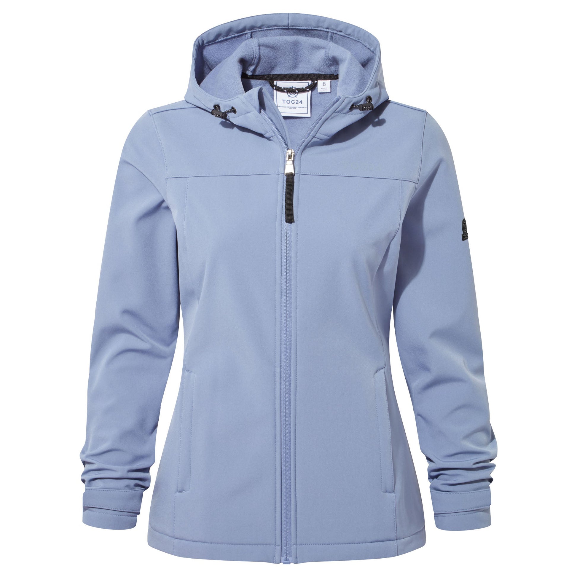 Keld Womens Shower Resistant Hooded Softshell Jacket - Misty Blue