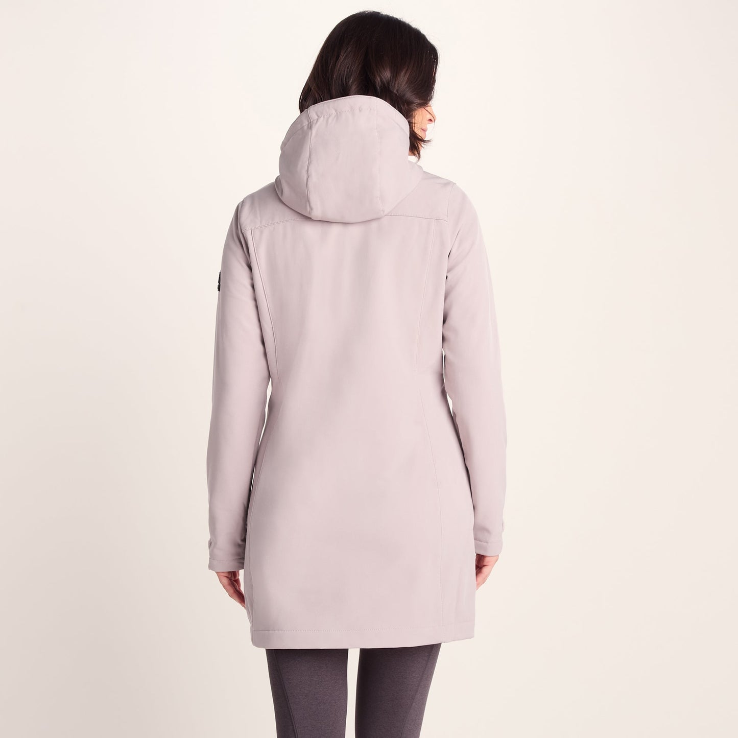 Keld Womens Long Shower Resistant Hooded Softshell Jacket - Dusky Pink