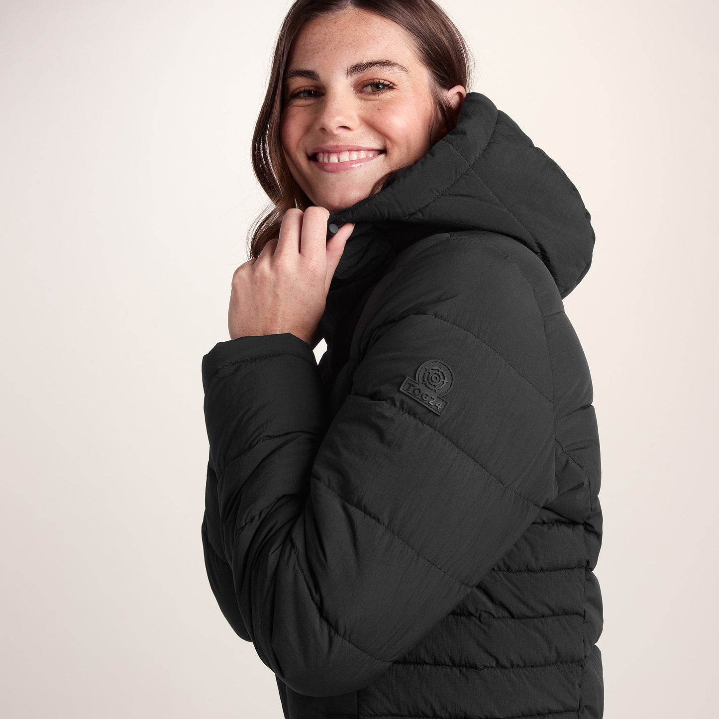 Kirkham Womens Long Shower Resistant Insulated Jacket - Black