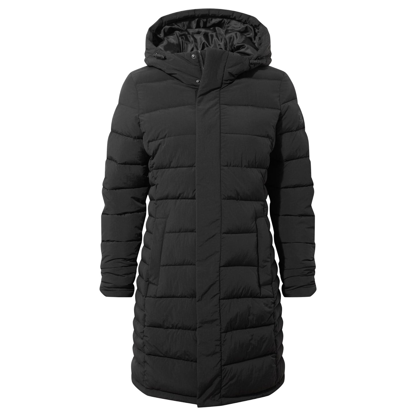 Kirkham Womens Long Shower Resistant Insulated Jacket - Black