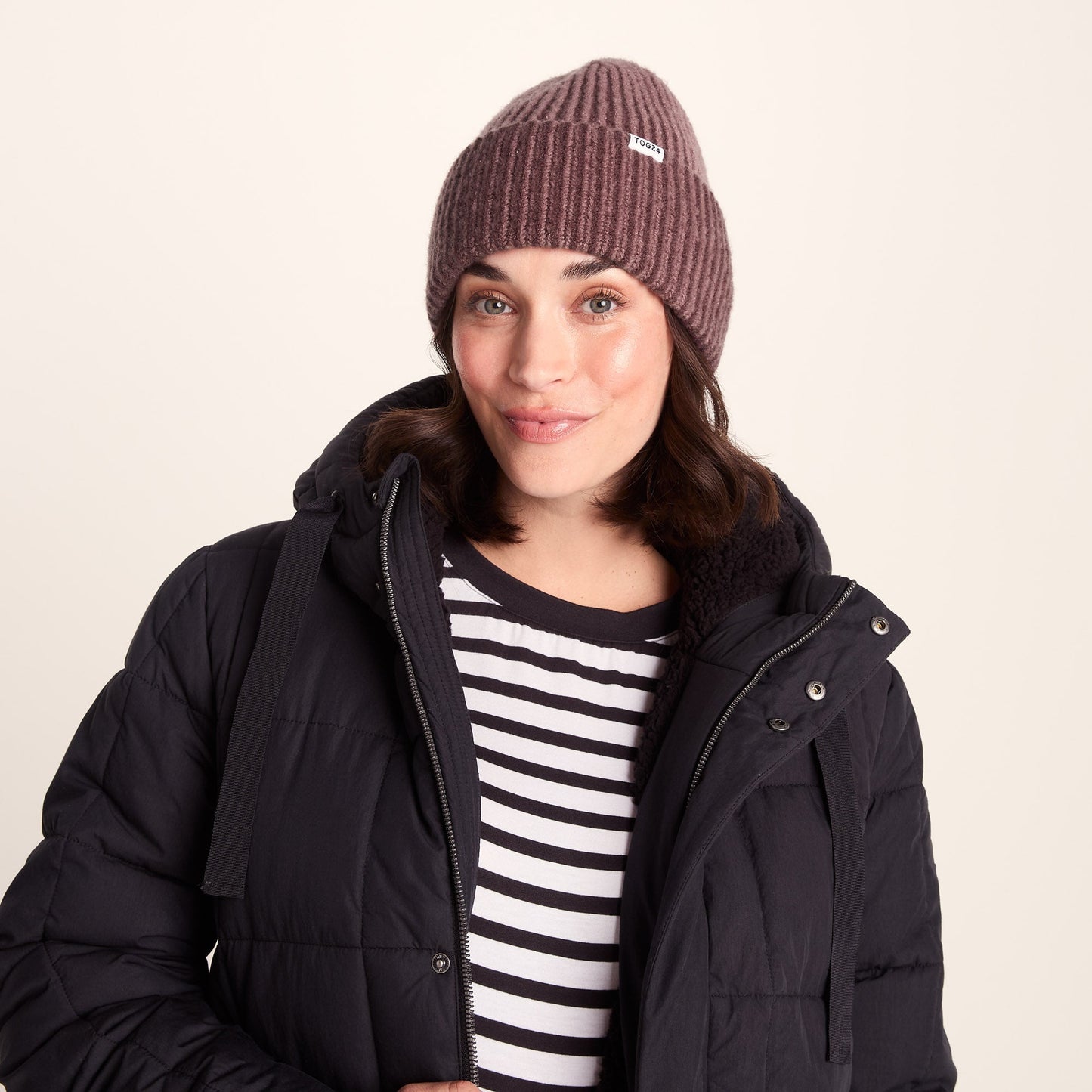 Kiryan Knit Hat - Mauve