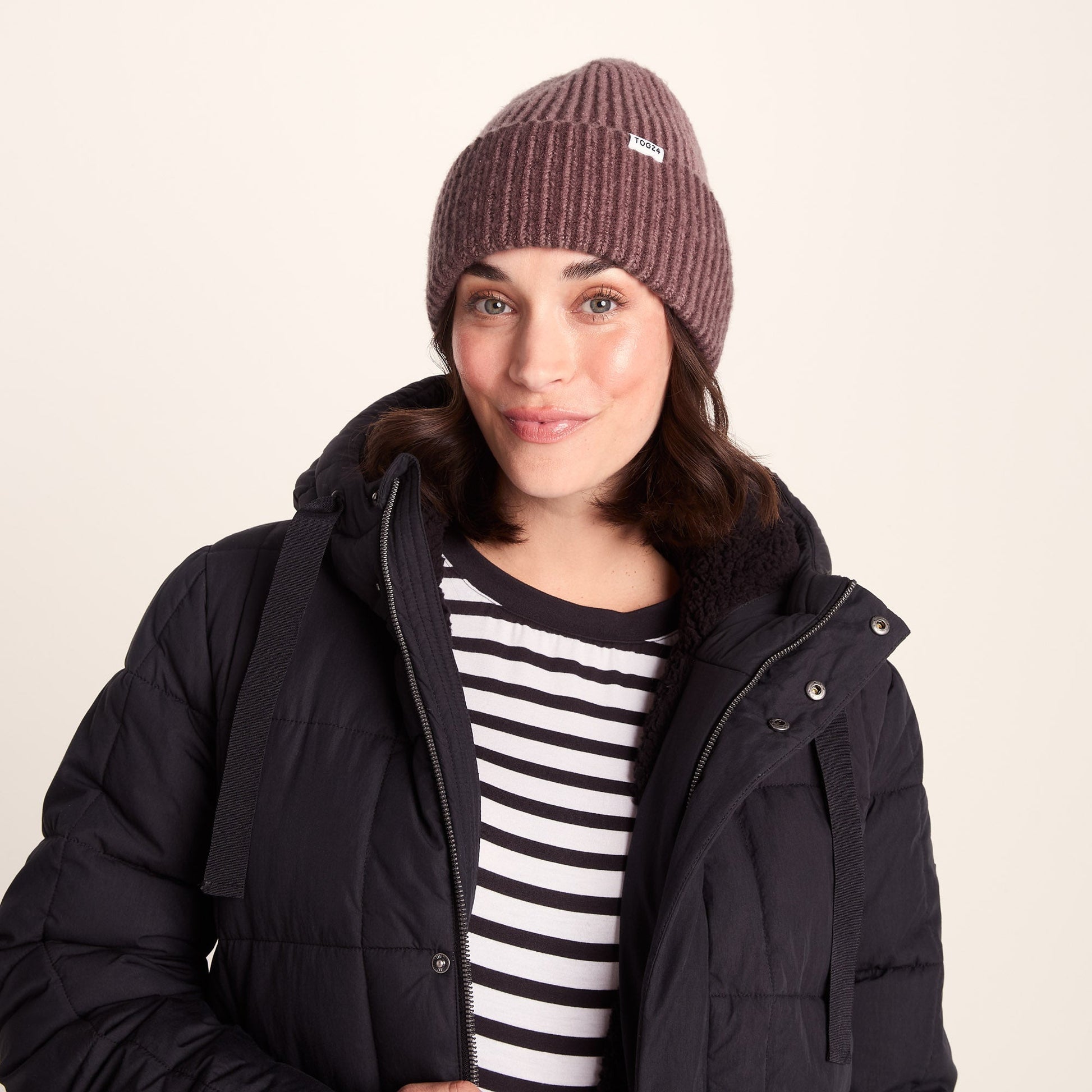 Kiryan Knit Hat - Mauve