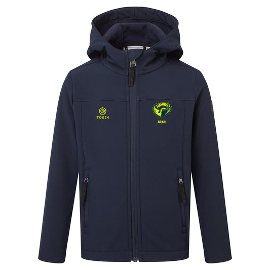 West Yorkshire Hawks Kids - Koroma Softshell Hooded Jacket Navy