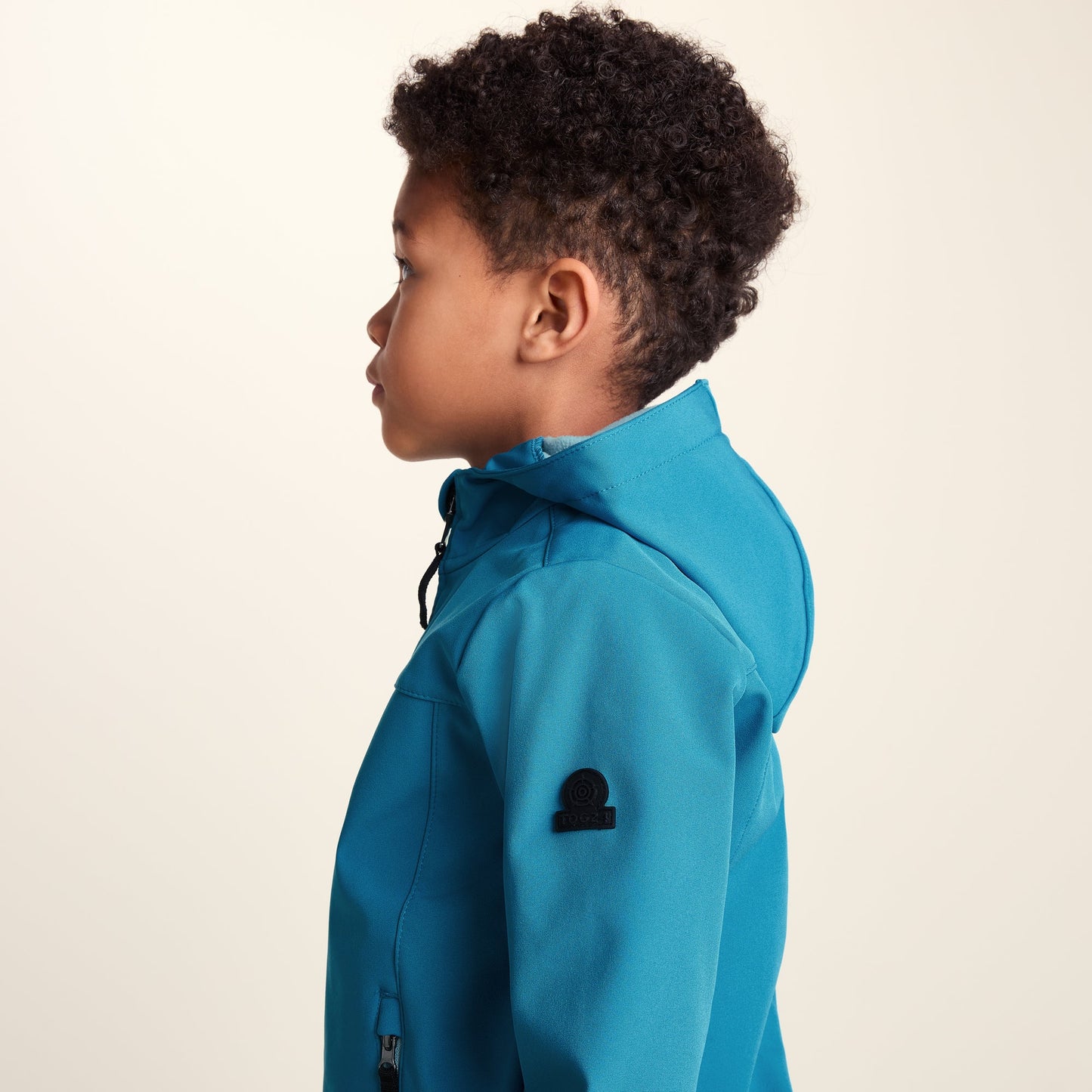 Koroma Kids Softshell Hooded Jacket - Mosaic Blue