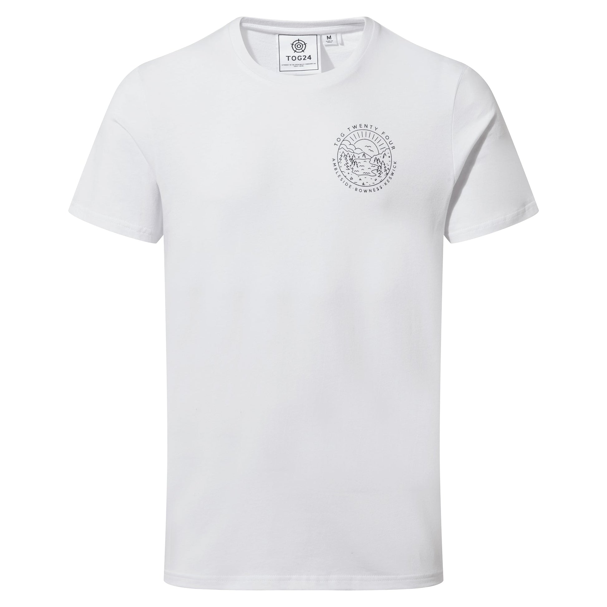 Lakes Mens 100% Cotton Supersoft T-Shirt - White