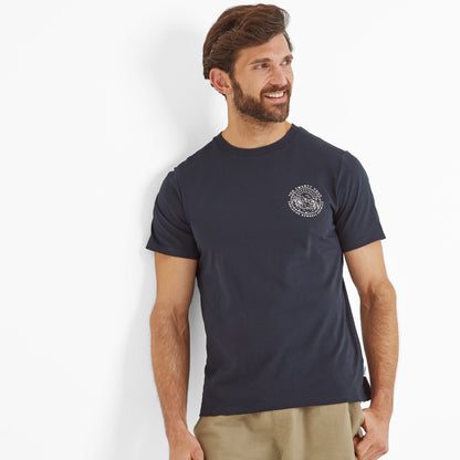 Lakes Mens 100% Cotton Supersoft T-Shirt - Dark Indigo