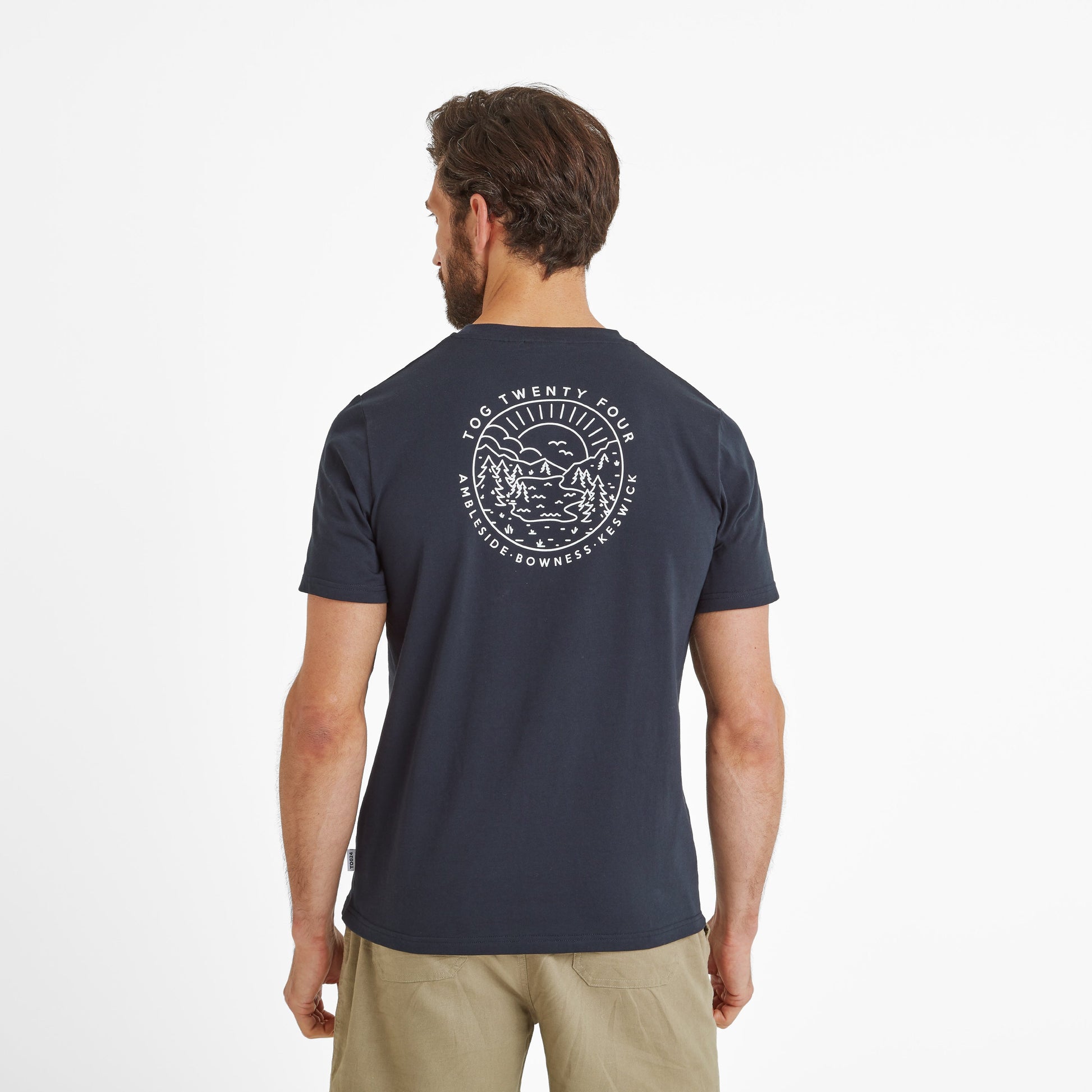Lakes Mens 100% Cotton Supersoft T-Shirt - Dark Indigo