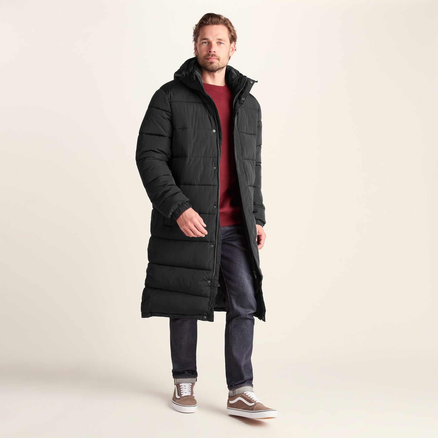 Langrick Mens Long Insulated Jacket - Black
