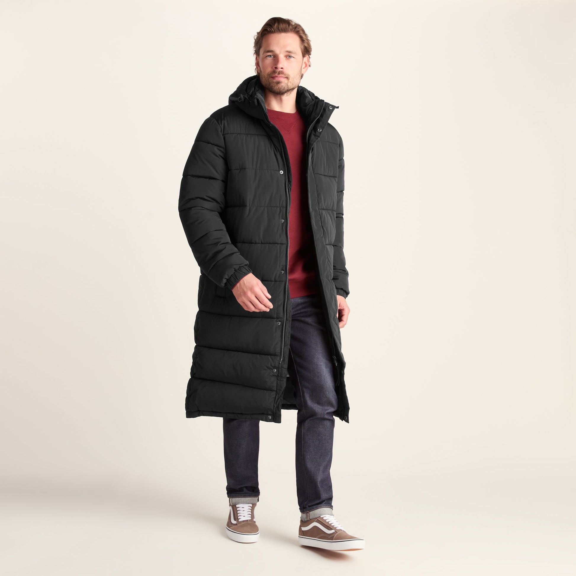 Langrick Mens Long Insulated Jacket - Black