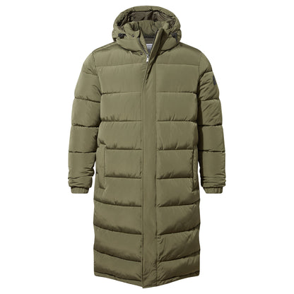 Langrick Mens Long Insulated Jacket - Khaki