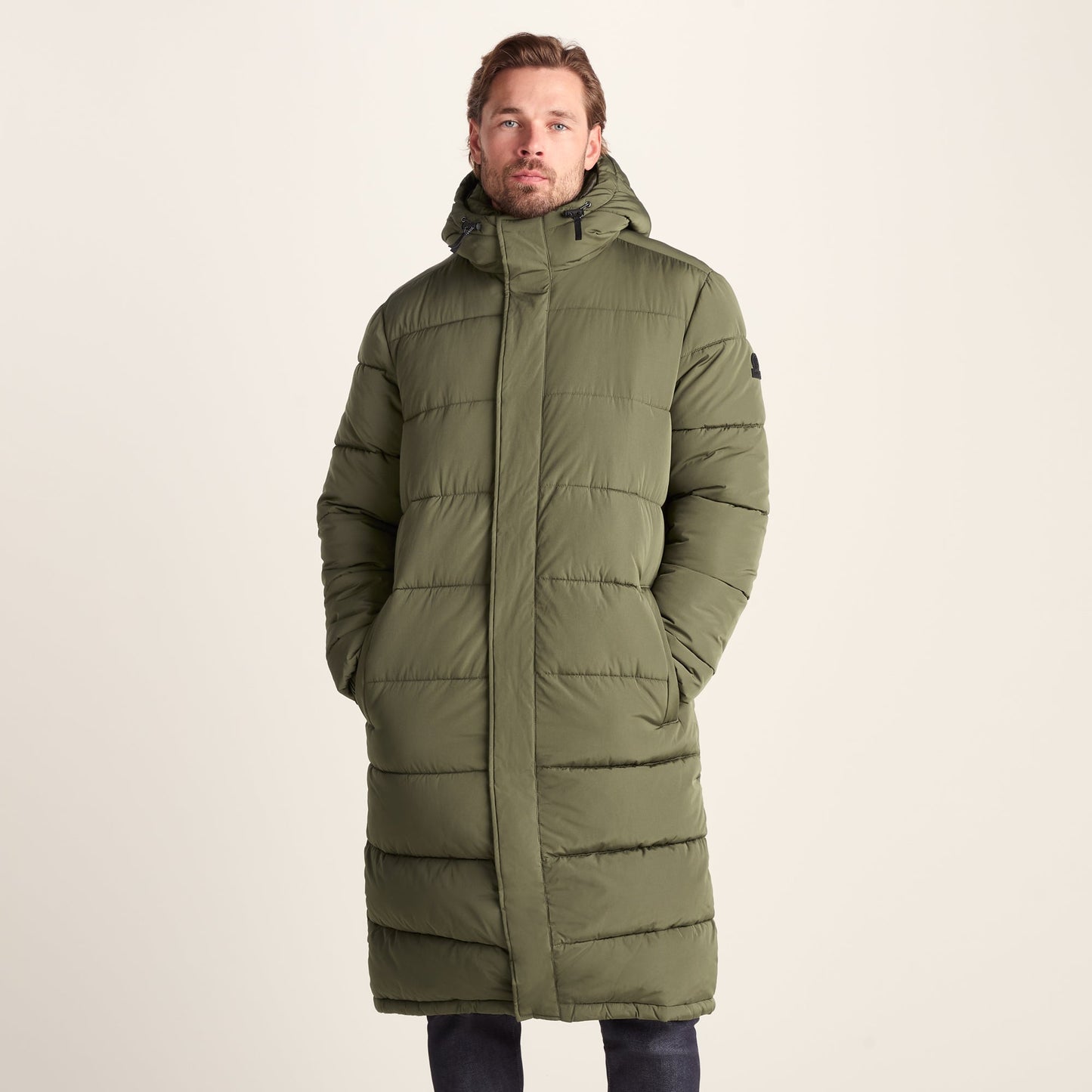 Langrick Mens Long Insulated Jacket - Khaki