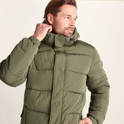 Langrick Mens Long Insulated Jacket - Khaki