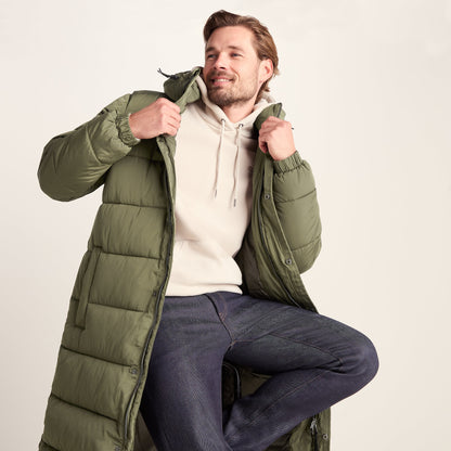 Langrick Mens Long Insulated Jacket - Khaki