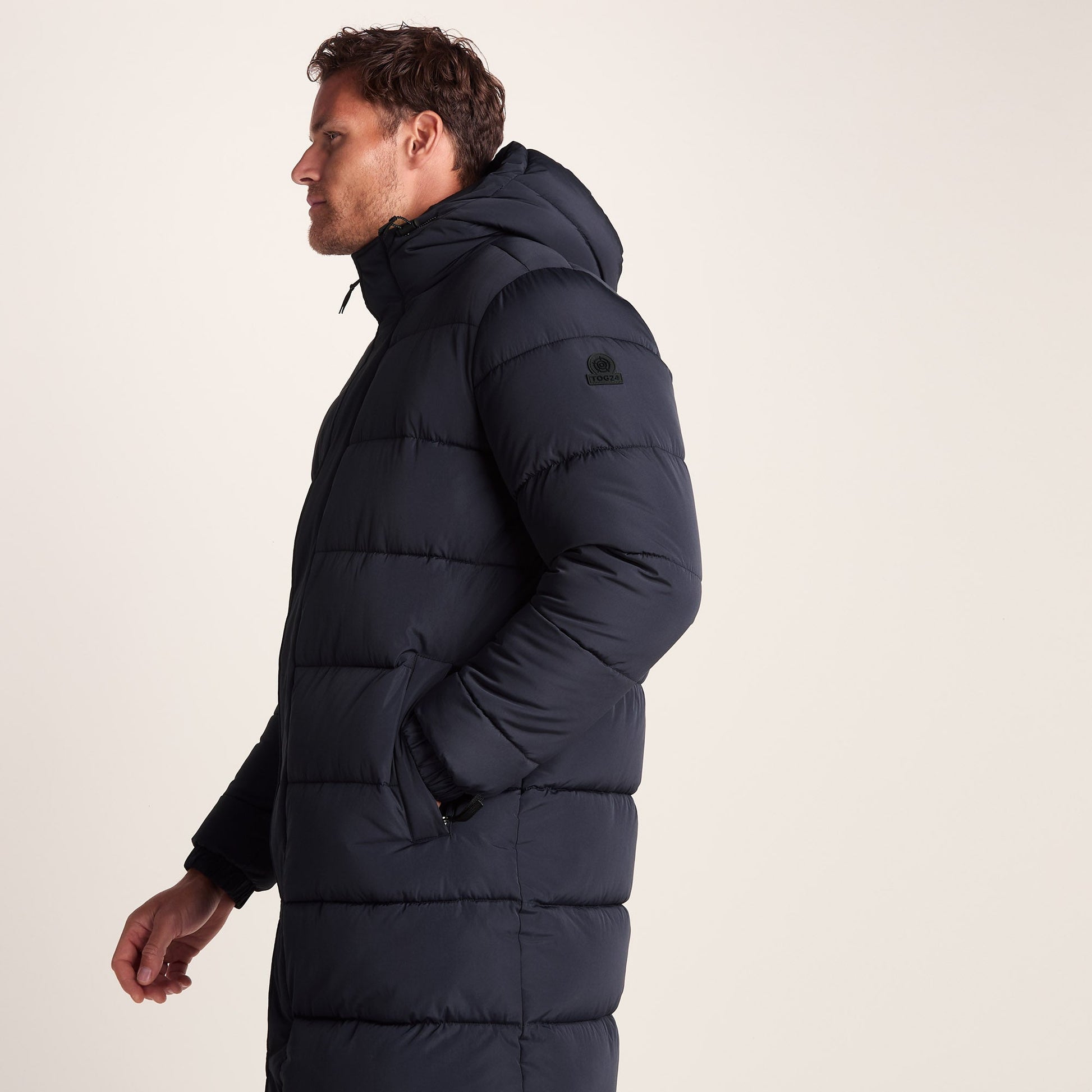 Langrick Mens Long Insulated Jacket - Dark Indigo
