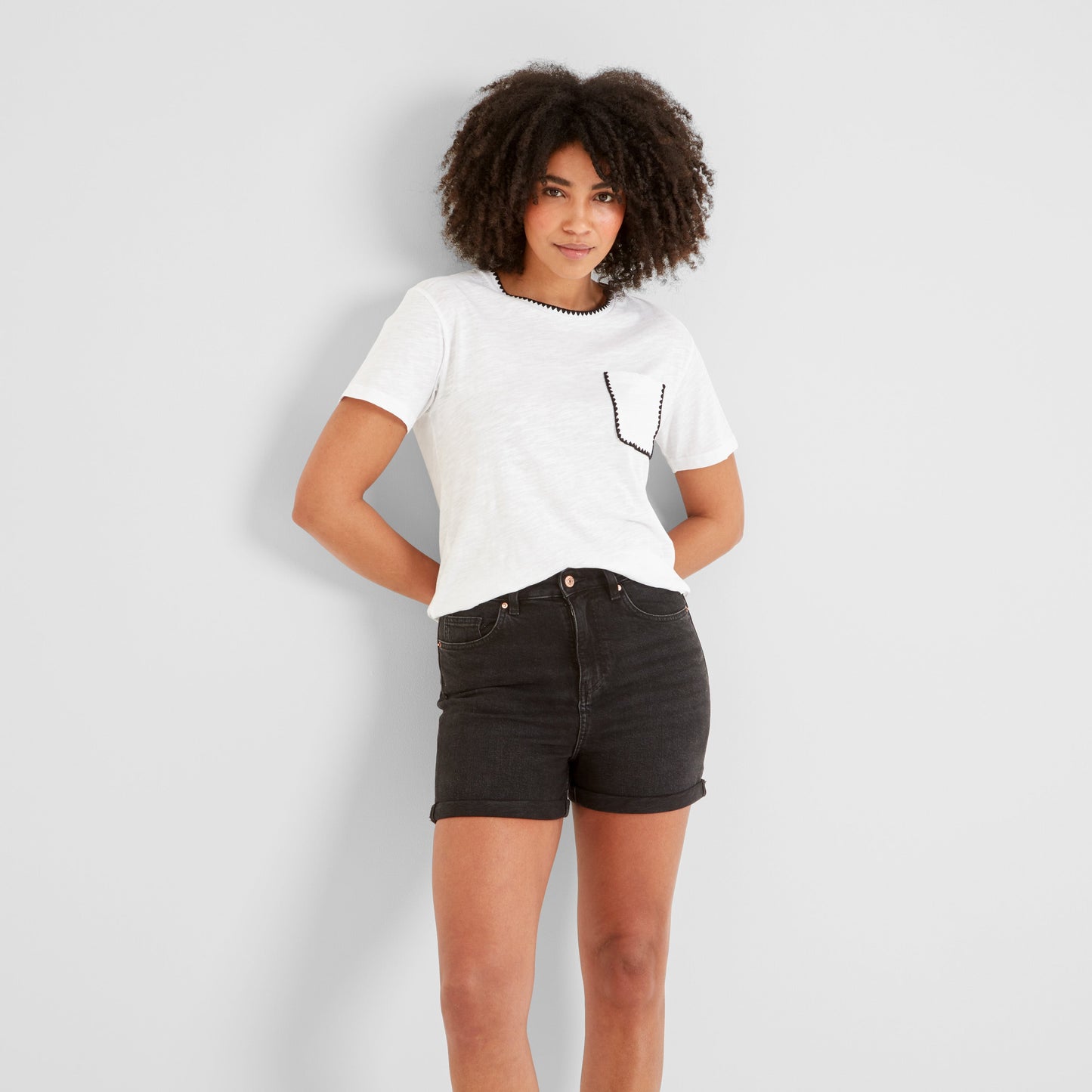 Liana Womens 100% Cotton Supersoft T-Shirt - Optic White