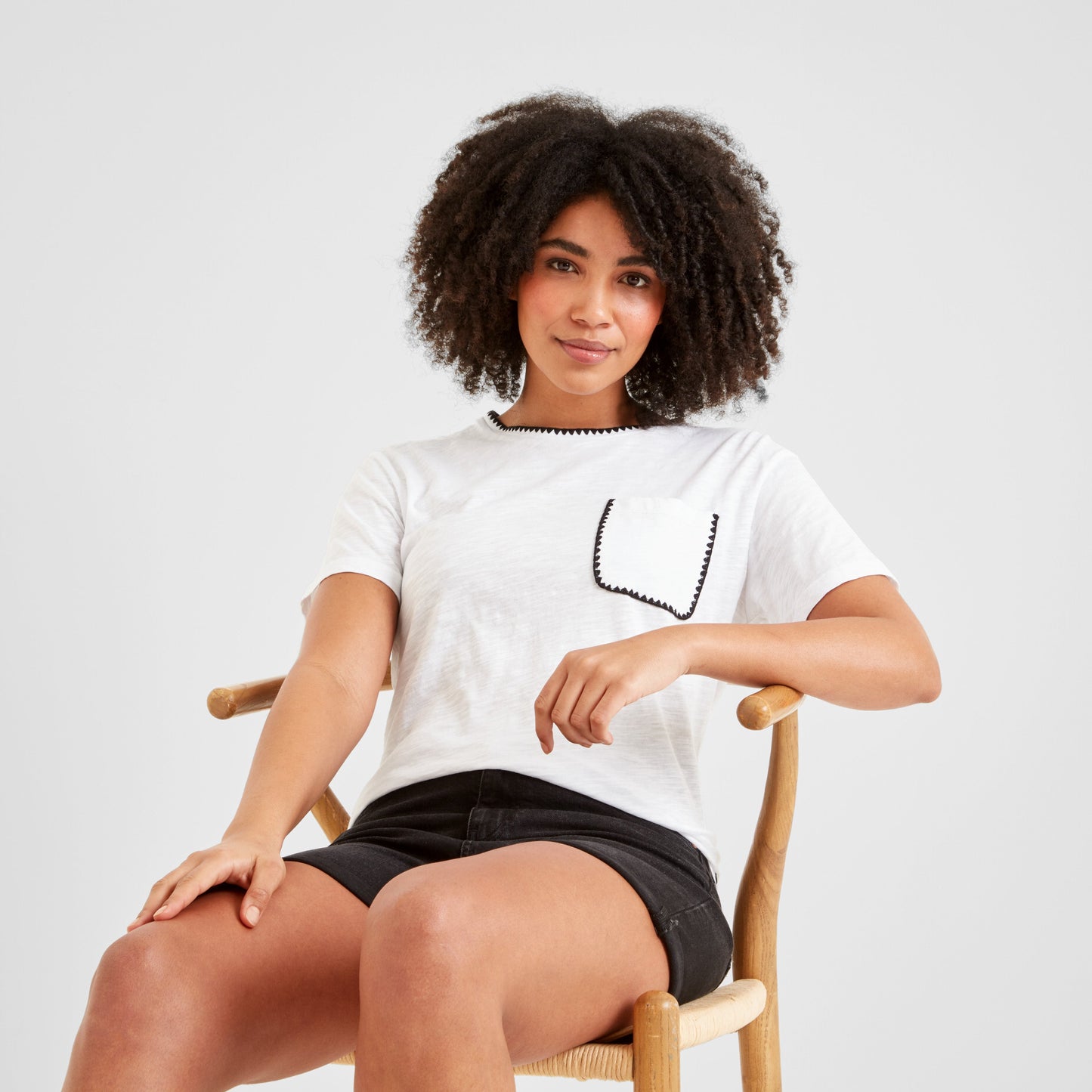 Liana Womens 100% Cotton Supersoft T-Shirt - Optic White