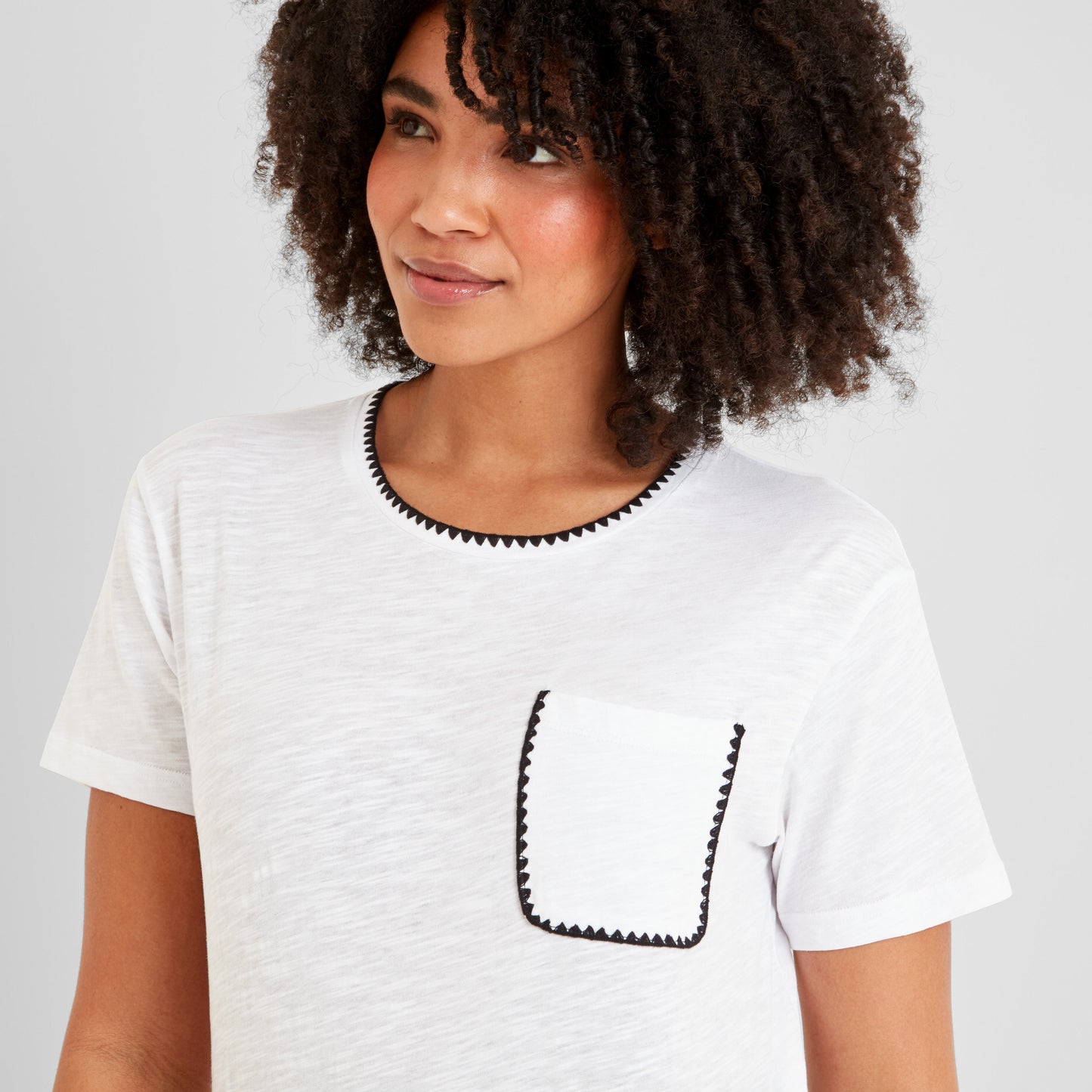 Liana Womens 100% Cotton Supersoft T-Shirt - Optic White