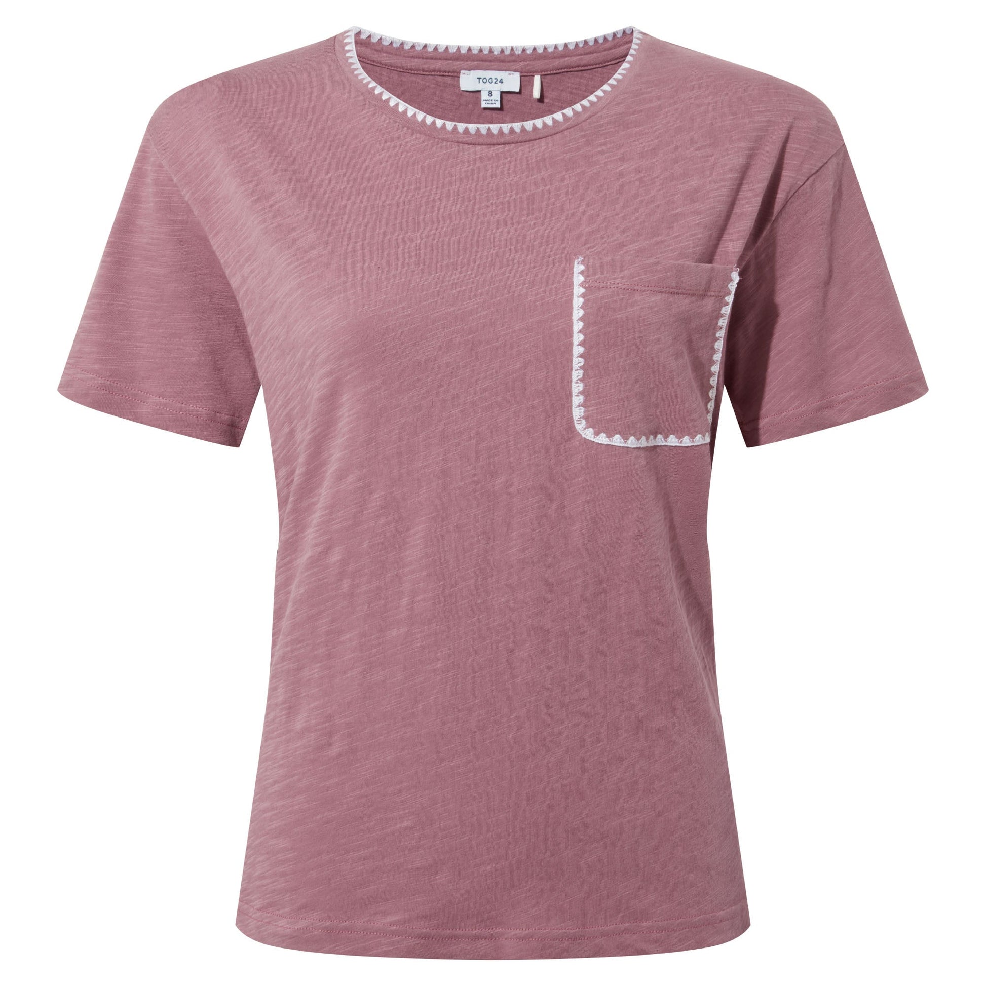 Liana Womens 100% Cotton Supersoft T-Shirt - Mauve