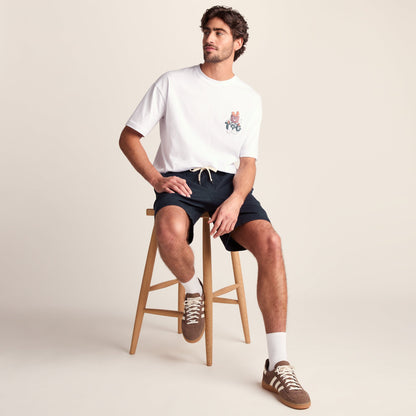 Loredo Mens Cotton Blend Shorts - Dark Indigo