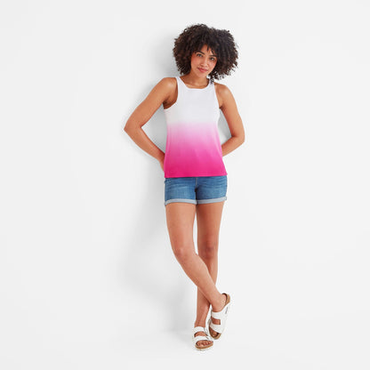 Louise Womens Vest - Hibiscus Pink