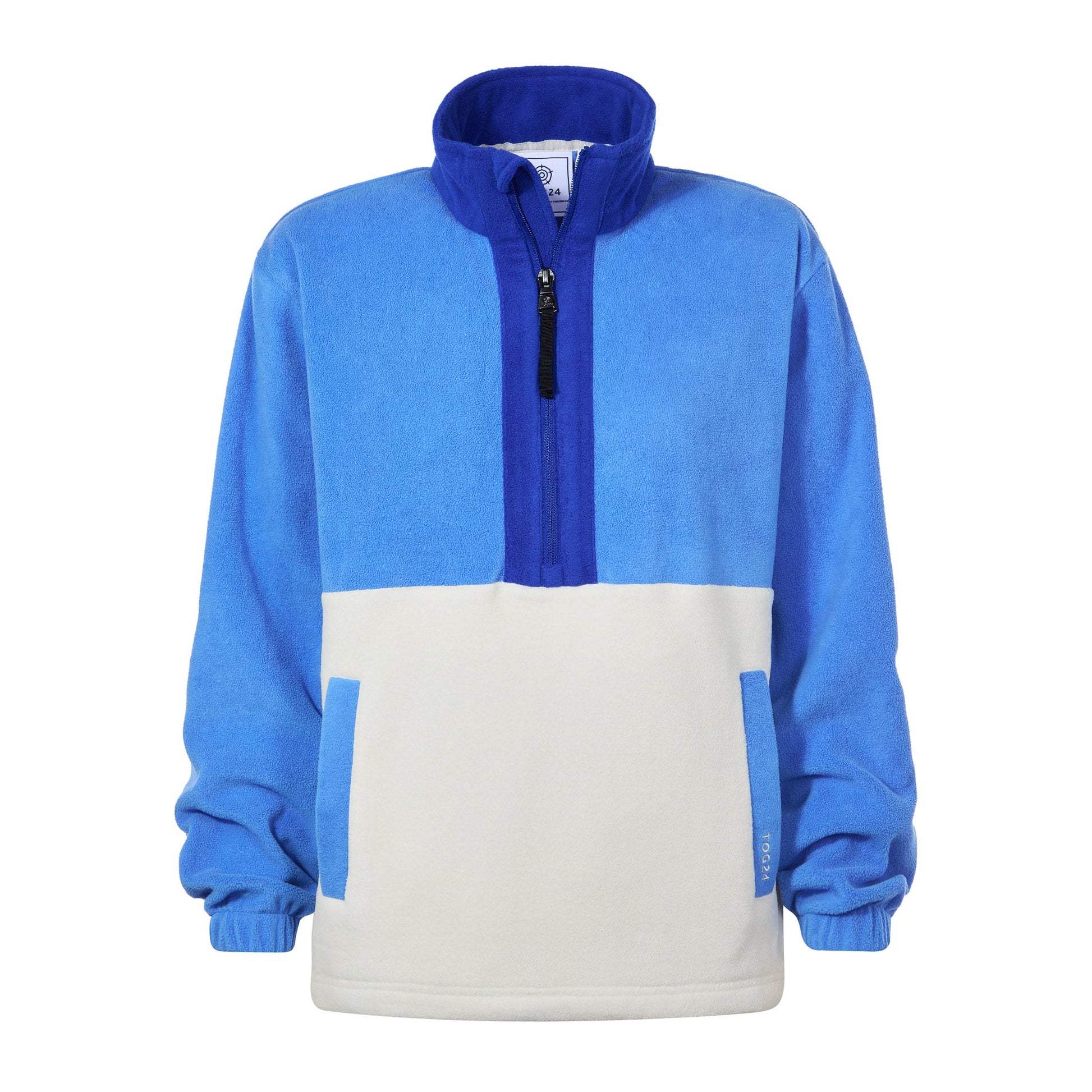 Lowca Womens Relaxed Fit 1/2 Zip Microfleece - Cornflower Blue