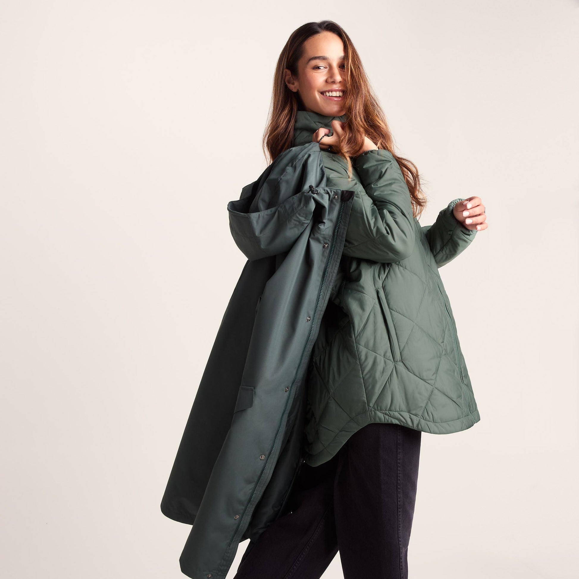 Lyra Womens Waterproof 3in1 Jacket - Racing Green