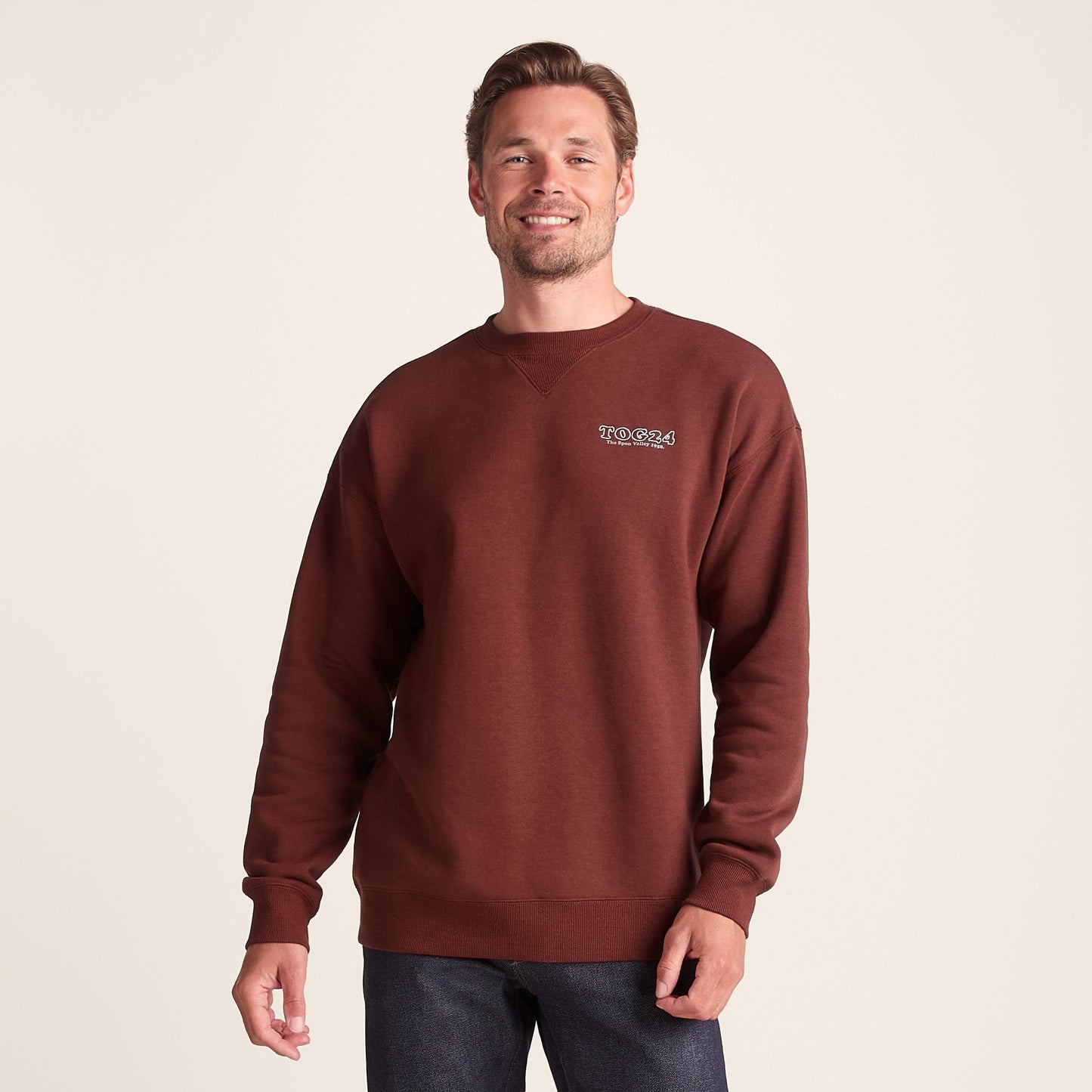 Lytham Mens Supersoft Sweat - Port
