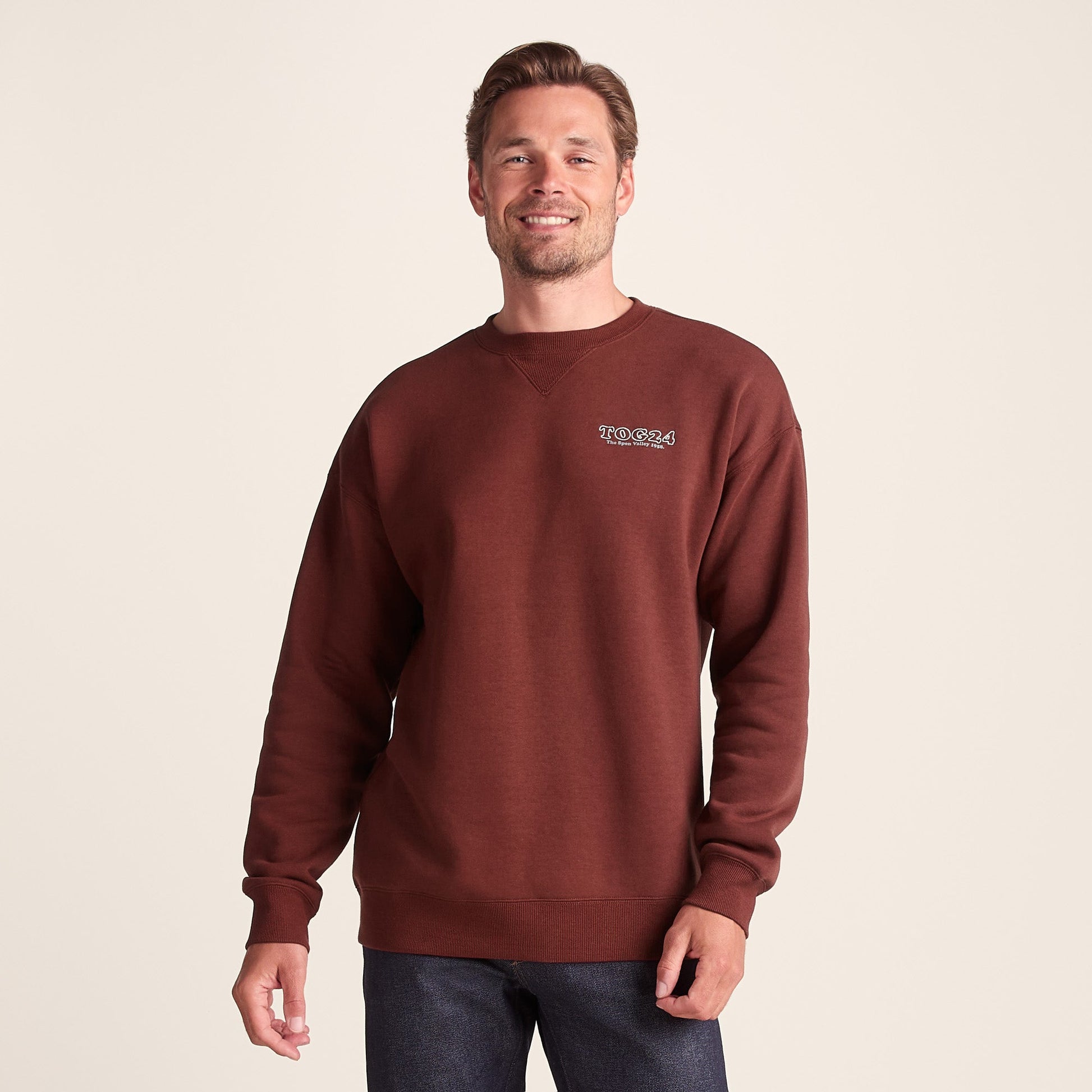 Lytham Mens Supersoft Sweat - Port