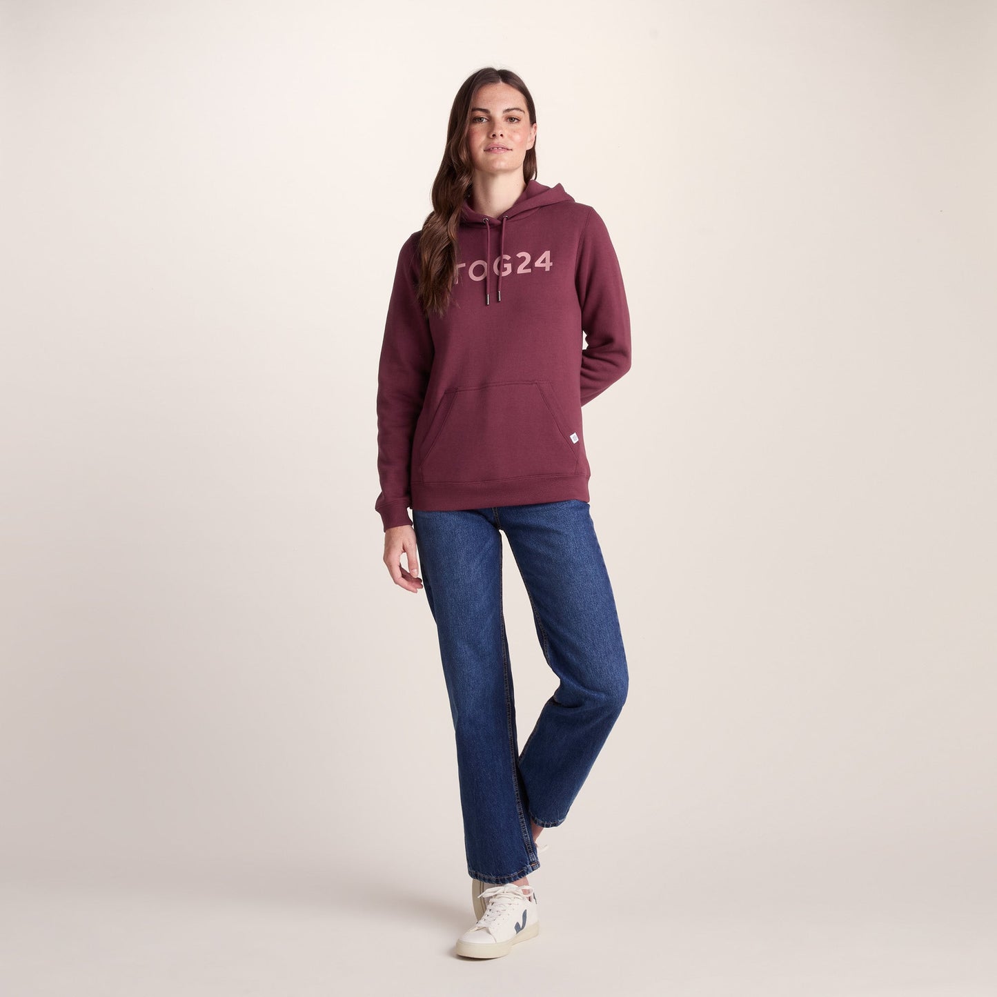 Magdalen Womens Supersoft Overhead Hoody - Burgundy