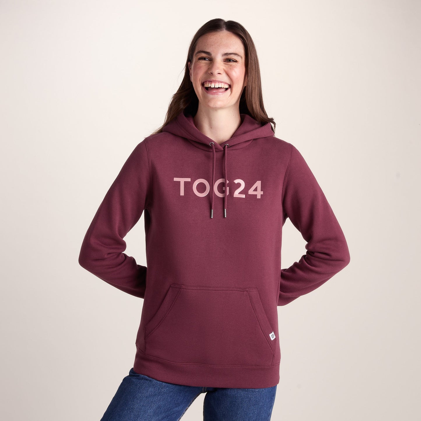 Magdalen Womens Supersoft Overhead Hoody - Burgundy