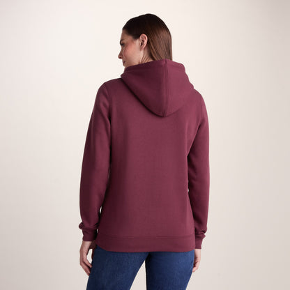 Magdalen Womens Supersoft Overhead Hoody - Burgundy