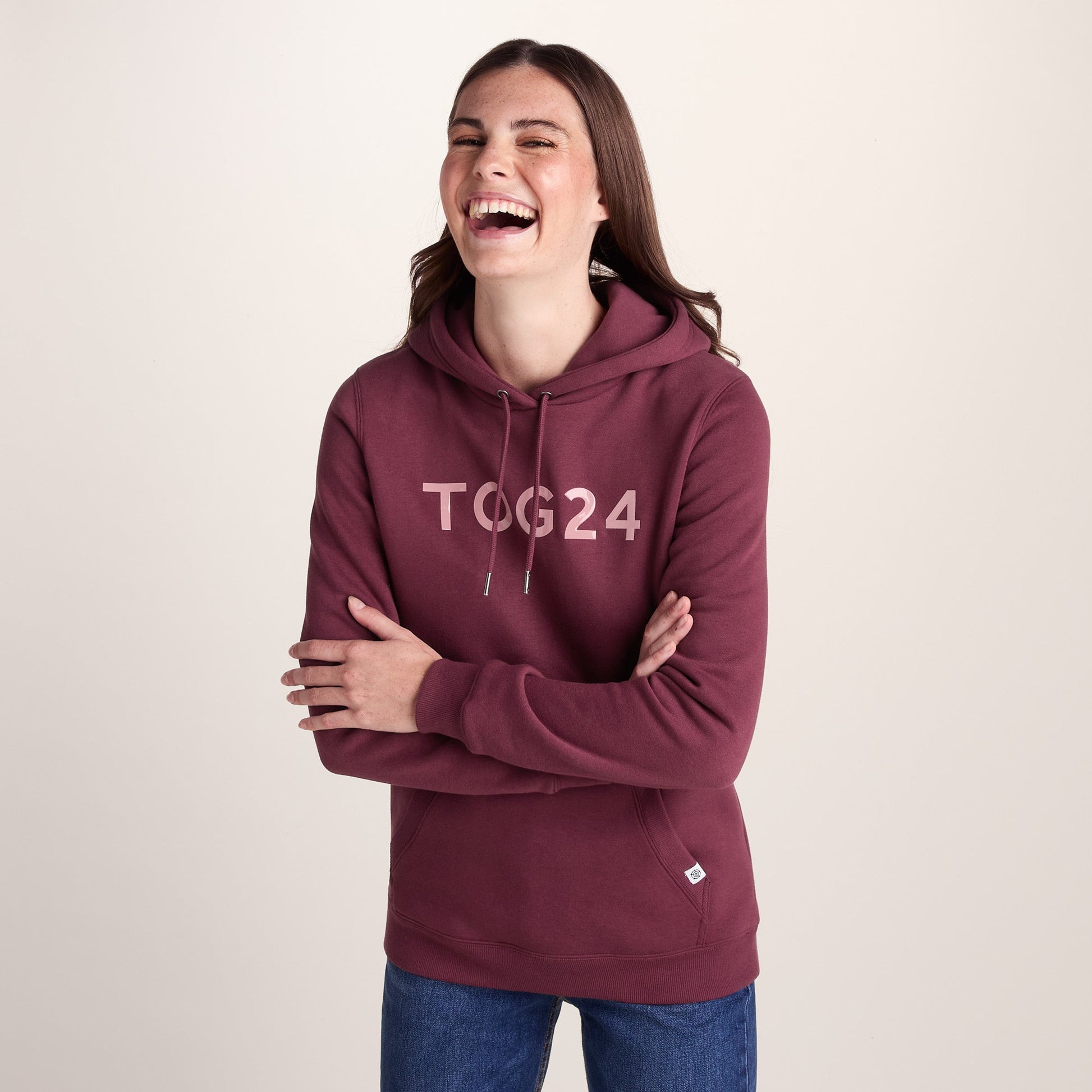 Magdalen Womens Supersoft Overhead Hoody - Burgundy