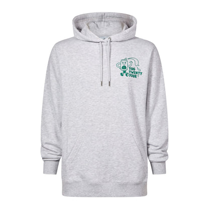 Malley Mens Relaxed Fit Supersoft Hattie Clark Hoody - Light Grey Marl